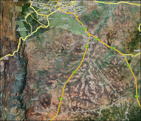 Google Map composited image