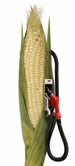 Corn cob as gas pump
