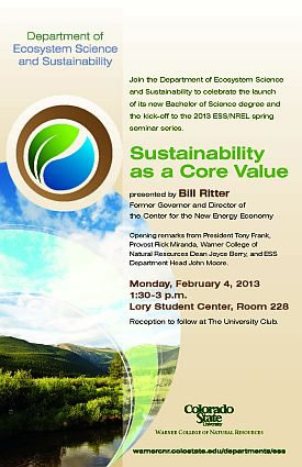ESS poster: Sustainability as a core value