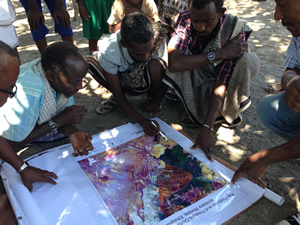Afar pastoralists mapping invasive species using high-resolution satellite imagery.