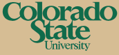 Colorado State University logo and link
